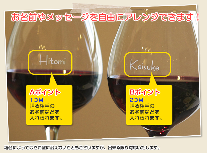 お名前もメッセージも自由にアレンジできます!