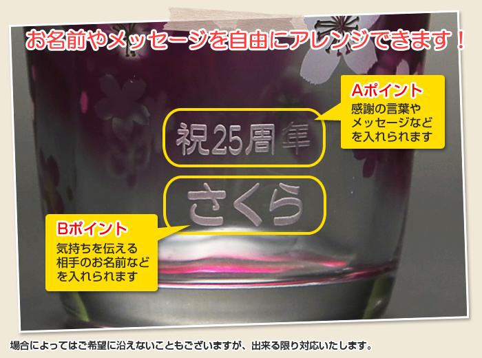 お名前もメッセージも自由にアレンジできます!