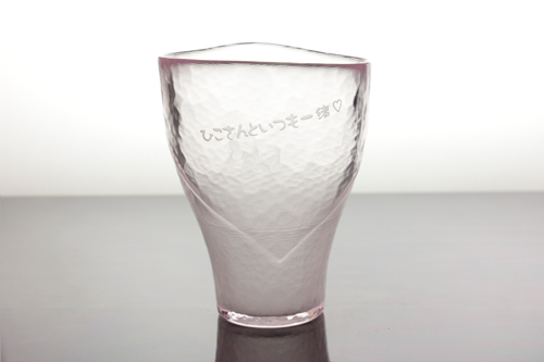 泡立ちペアグラス　BeerHeart